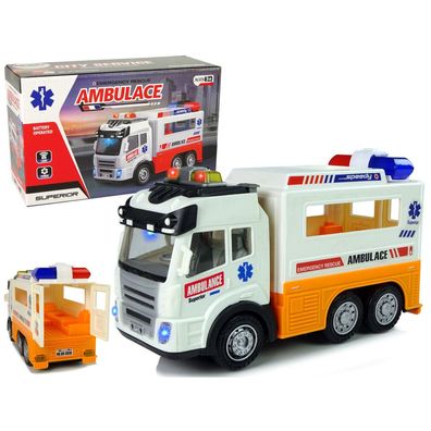 LeanToys Krankenwagen Batterie Auto Lichter Sounds