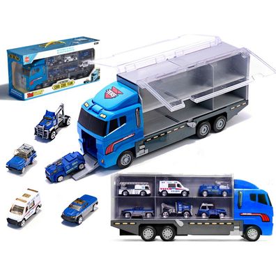 Transporter LKW TIR-Werfer + Metallautos Polizei