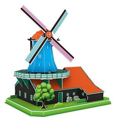 Cubicfun Niederländische Windmühle 3D Puzzle 71 Teile