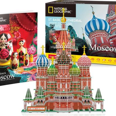 Cubicfun 3D-Puzzle National Geographic: Der Tempel von Vasil dem Seligen 224 Teile