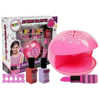 LeanToys Nailart Set Nagellack Trockner Aufkleber Verschiedene Designs