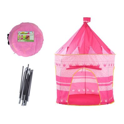 LeanToys Zelt Princess Palace für Kindertuin Crown Pink