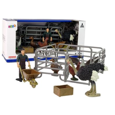 LeanToys Bauernhof-Tierfiguren-Set Bauernhof-Vögel