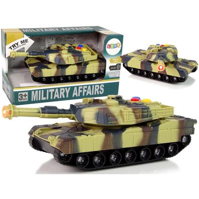 LeanToys Militärpanzer 1:32 Moro Brown Ton Lichter