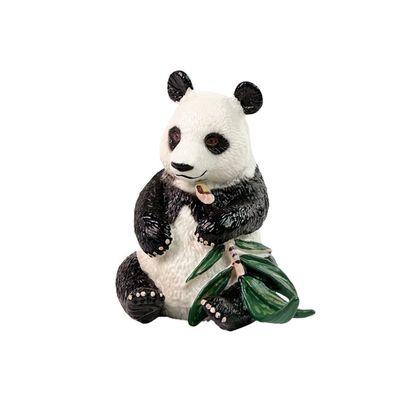 LeanToys Sammelfigur Großer Panda mit Bambus