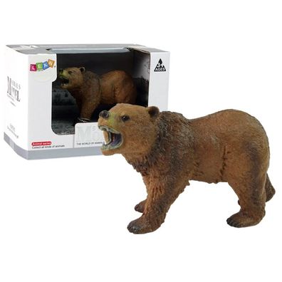 LeanToys Sammlerfigur Braunbär Tiere der Welt