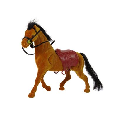 LeanToys Bauernhof Braunes Samtpferd figurine