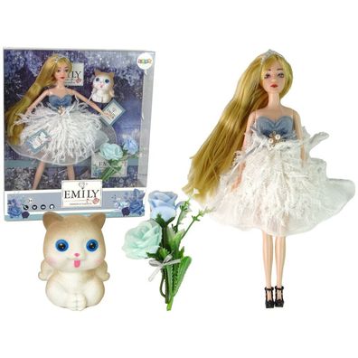 LeanToys Emily die Blumenkatzen-Baby-Puppe