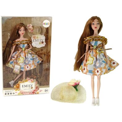 LeanToys Babypuppe Emily Herbst rote Haare Mütze