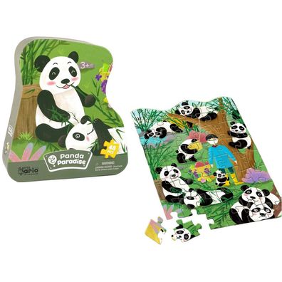 LeanToys Puzzle Panda Bamboo Forest 48 Teile