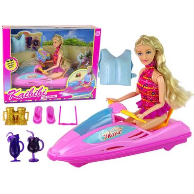 LeanToys Motorboot-Puppen-Set