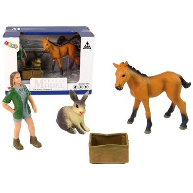 LeanToys Leichtes Pferd Figurenset Tiere