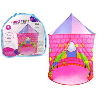 LeanToys Prinzessin Palast Zelt für Kinder Garten Rosa