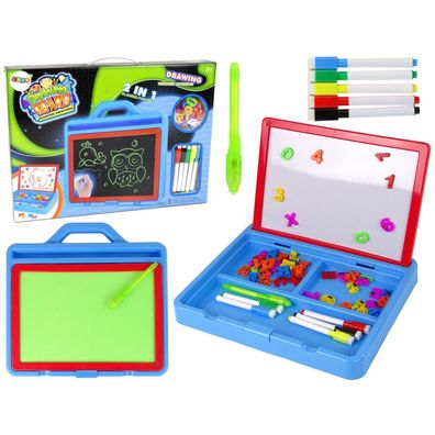 LeanToys Leuchtfarbe 2in1 Magnetische Zeichentafel