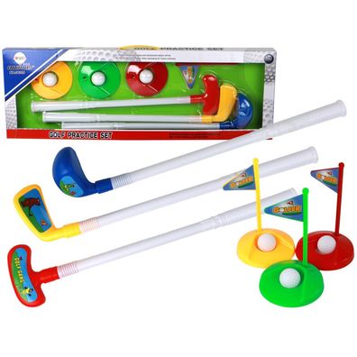 LeanToys Minigolf-Set für Kinder, Schläger, 12-teilig