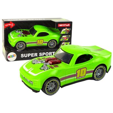 LeanToys Auto 1:14 Auto Grün Sport Sound Licht Fahrzeug
