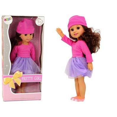 LeanToys IMPORT Baby Girl Puppe Braunes Haar