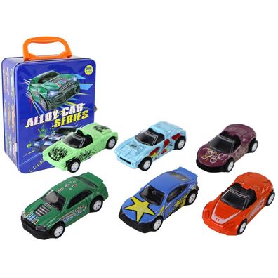 LeanToys Fahrzeugset mit Friktionsantrieb im Metallgehäuse