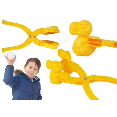 LeanToys Schneemaschine Schnee Dinosaurier Gelb