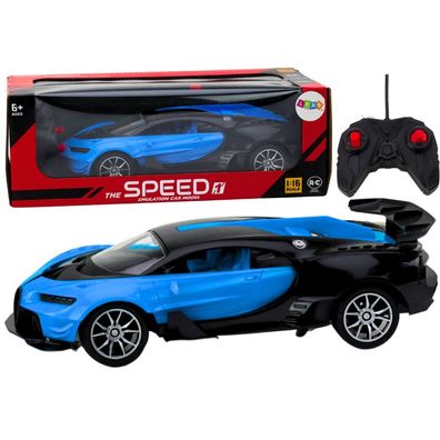 LeanToys Sportwagen Fernsteuerung Rc Blau1:16