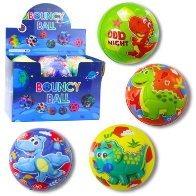 LeanToys Bouncing Schaumstoff Knetball Dinosaurier Bunt 10Cm