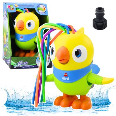 LeanToys Wasserspielzeug Springbrunnen Papagei Bewegliche Teile Gelb