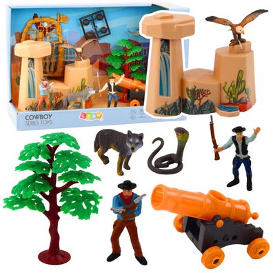 LeanToys Wild West Cowboy Figuren Set