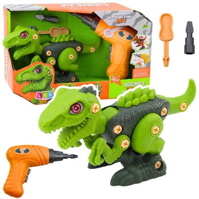 LeanToys Dinosaurier grün verdrehen