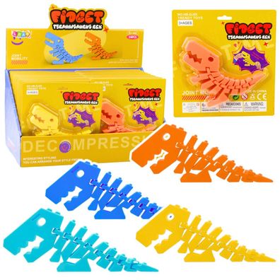 LeanToys Dinosaurier Puzzle Fidget 3D Flexibles Biegepuzzle Mix