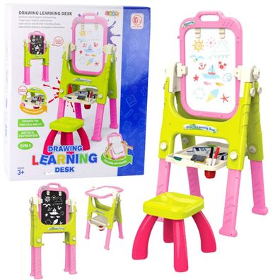 LeanToys Pädagogisches Whiteboard 5in1 mit Stuhl