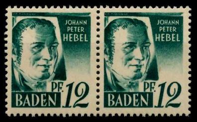 F-ZONE BADEN Nr 4vvI+4vvII postfrisch WAAGR PAAR X7B7C52
