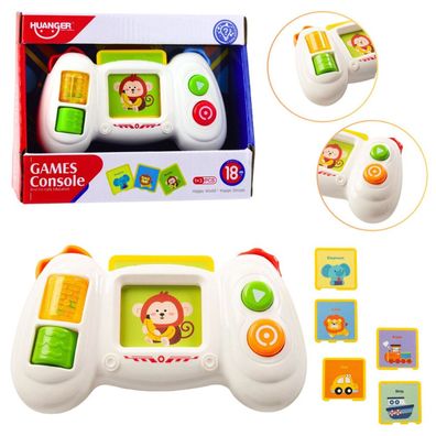 LeanToys Interaktive Pädagogische Pad-Konsole Mit Karten, Lichtern Und Geräuschen