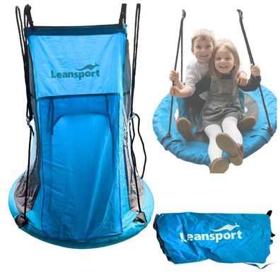 LeanToys Sport Storchennest-Schaukel-Zelt Blau 90-100Cm