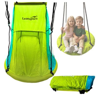 LeanToys Sport Storchennest-Schaukel-Zelt Grün 110-120Cm