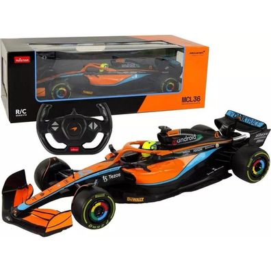 LeanToys McLaren F1 ferngesteuertes RC-Rennauto Rastar Orange 1:12