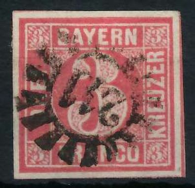 BAYERN Mühlradstempel AUF Nr 9 gMR 211 zentrisch gestempelt X6DE316