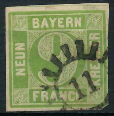BAYERN Mühlradstempel AUF Nr 5III gMR 11 ZENTR X6FA892