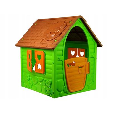 LeanToys Gartenspielhaus für Kinder 456 Grün