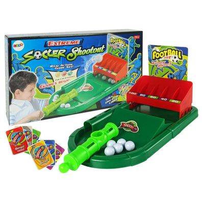 LeanToys Ballwerfer Spielkarten Fußball Punkte