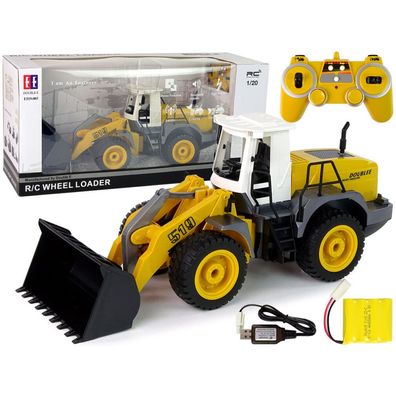 LeanToys Ferngesteuerter Bagger R/C 1:20 Hubarm