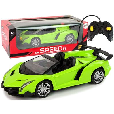 LeanToys Remote Controlled Sports Car R/C 1:18 Green