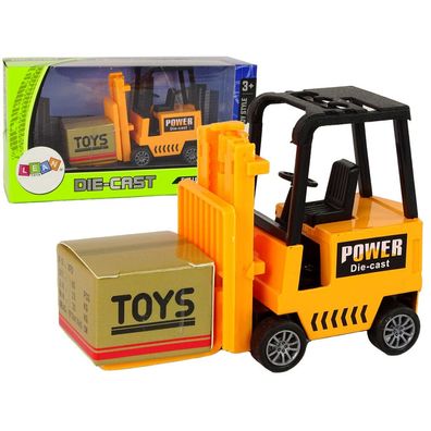 LeanToys Gabelstapler Maschine Fahrzeug Baustelle Arbeit Stapler Spielzeug