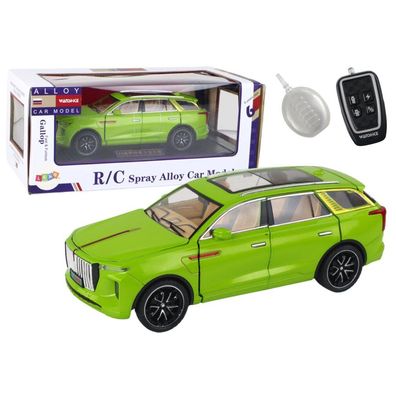 LeanToys Aluminiowy Model Samochodu RC 1:24 C Kolor Zielony