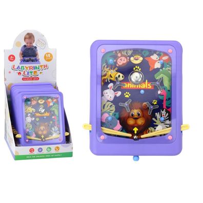 LeanToys Arcade-Spiel Flipper Tiere Lila Brett