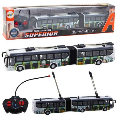 LeanToys Stadt Trolleybus Ferngesteuert Rc Lichter Öffentlicher Verkehr