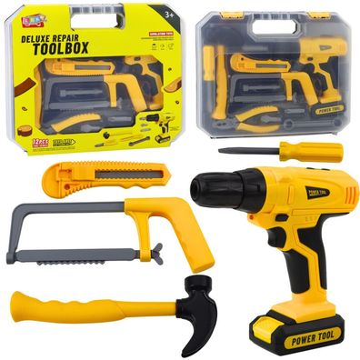LeanToys DIY Kit Bohrer Treiber Werkzeuge Lichter Sounds Koffer