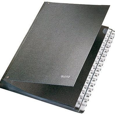 Leitz Pultordner 5831 - A4 270 x 345 mm schwarz 1-31 Hartpappe