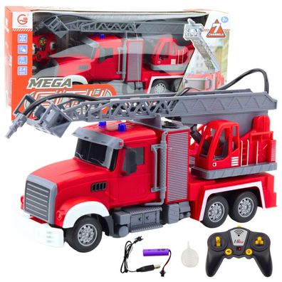 LeanToys Feuerwehr mit Ausleger 1:24