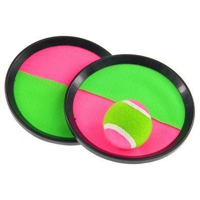 LeanToys Catchball Klettball Ball Catch Ball Spiel Fangspiel Garten Spielzeug