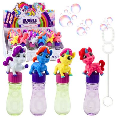 LeanToys Seifenblasen Einhorn Bewegliche Figur Bunt 14Cm Mix